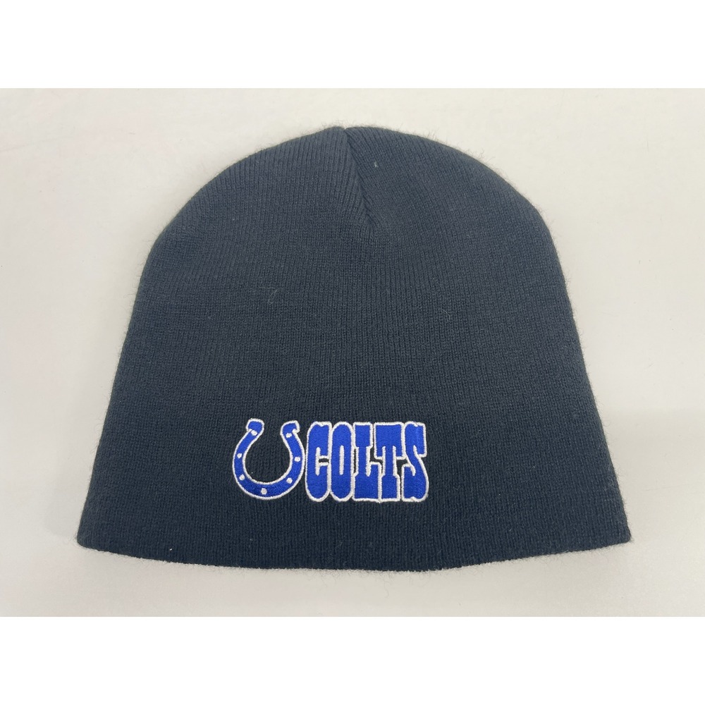 Indianapolis Colts Coca-Cola Zero Beanie Hat Reversible Mens Black Knit NFL Hat